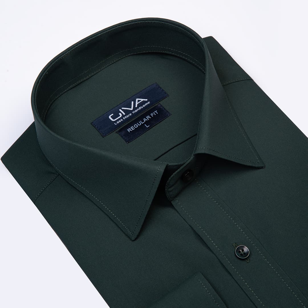 پیراهن دوشین ساده یقه کراواتی قاپک افسری - Thumbnail 2